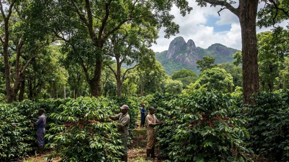 Café Gorongosa sistema agroflorestal Moçambique