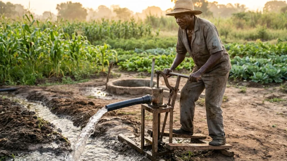 Como Irrigar uma Machamba Sem Electricidade em Moçambique